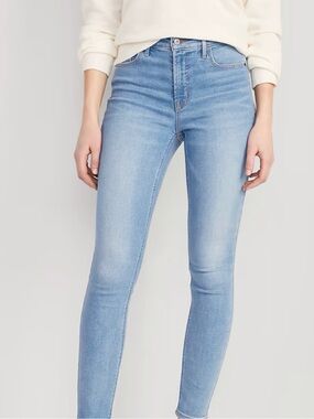 Extra high rise rockstar skinny blue jean jegging size 10 regular